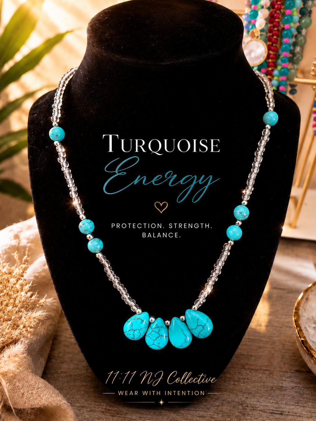 Turquoise Energy No. 11 | Turquoise Statement Necklace