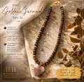 Golden Hour No. 11 | Brown & Gold Heart Pendant Necklace