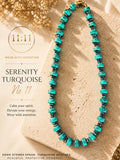 Serenity Turquoise No. 11 | Turquoise & Faceted Crystal Beaded Necklace