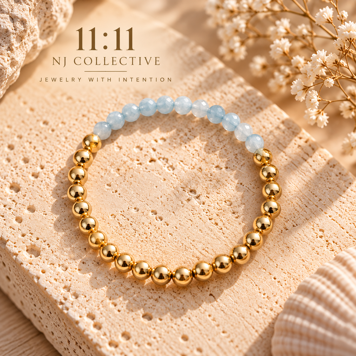 Clear Skies — Natural Aquamarine Bracelet