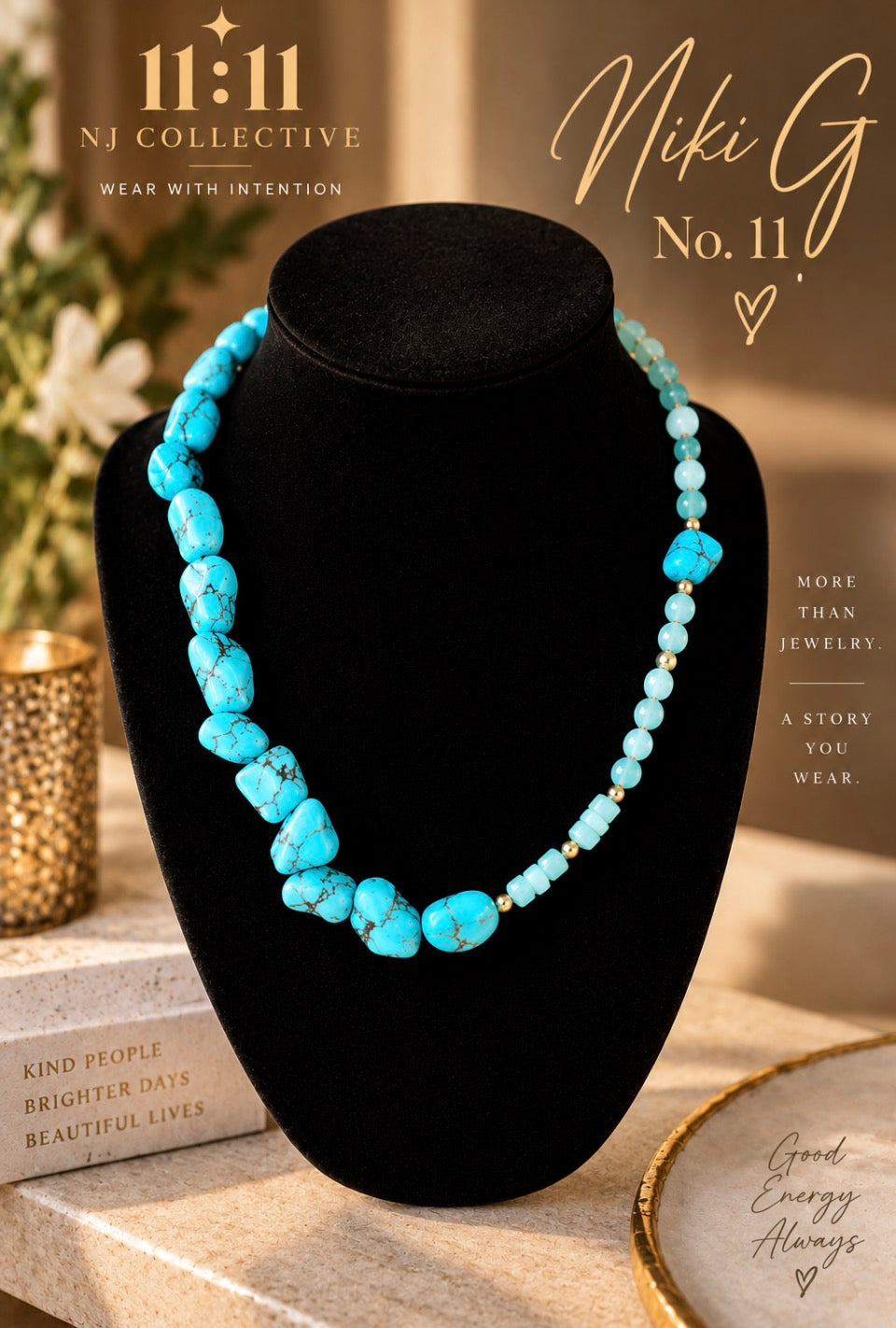 Niki G No. 11 | Asymmetrical Turquoise Gemstone Necklace