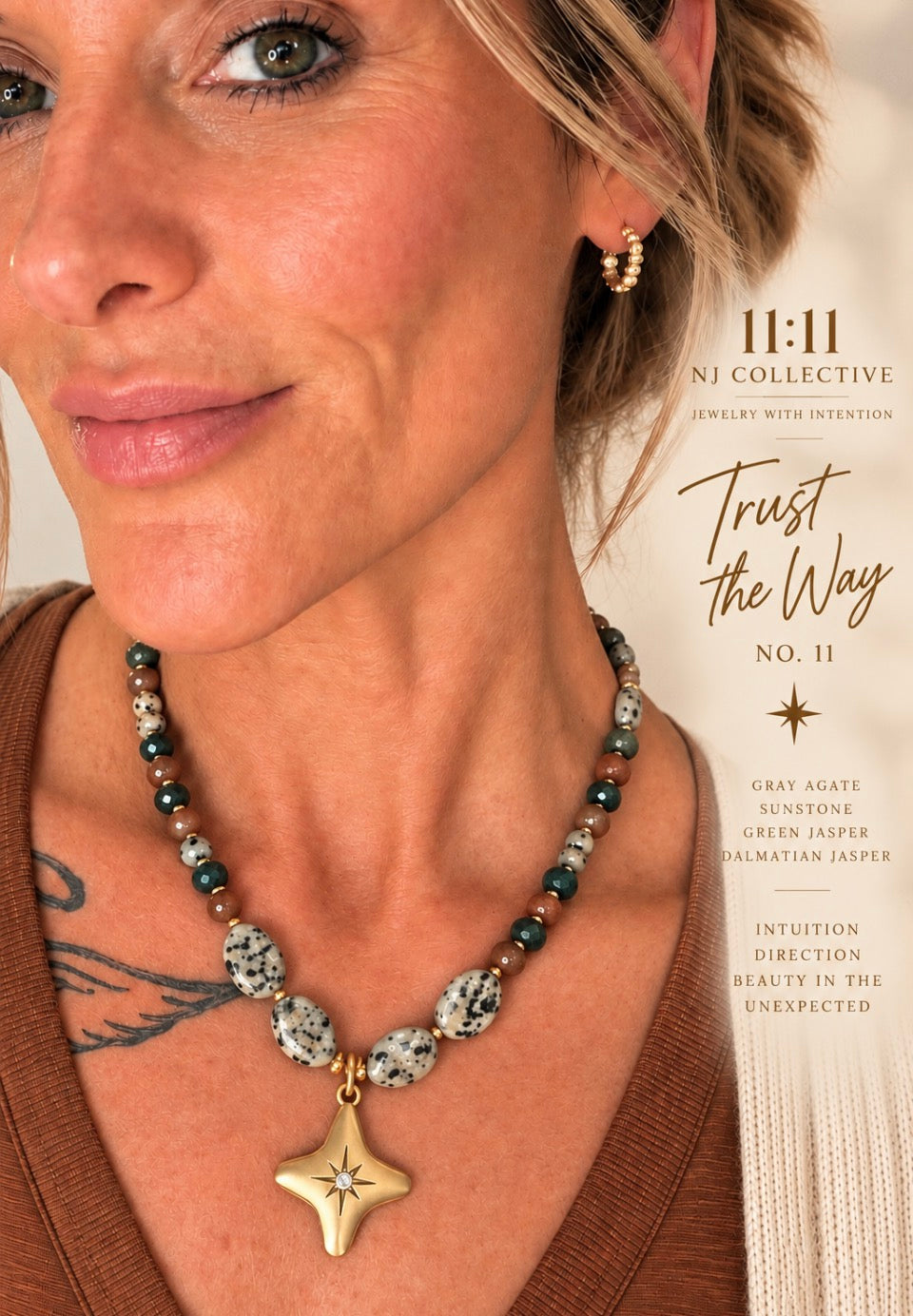 Trust the Way No. 11 | Mixed Gemstone North Star Necklace