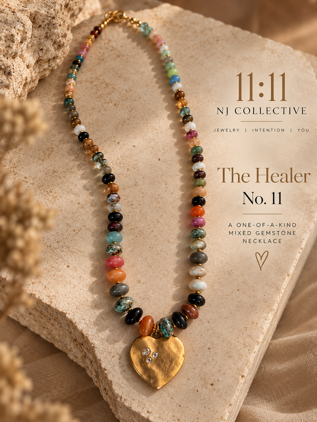 The Healer No. 11 | One-of-a-Kind Mixed Gemstone Necklace