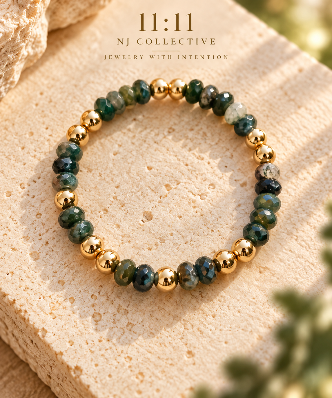 Grounded — Natural Indian Agate Bracelet