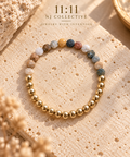 Golden Earth — Natural Ocean Jasper Bracelet