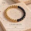 Unshaken | Faceted Black Onyx Gemstone Bracelet