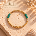 Third Time’s the Charm — Natural Green Agate Bracelet